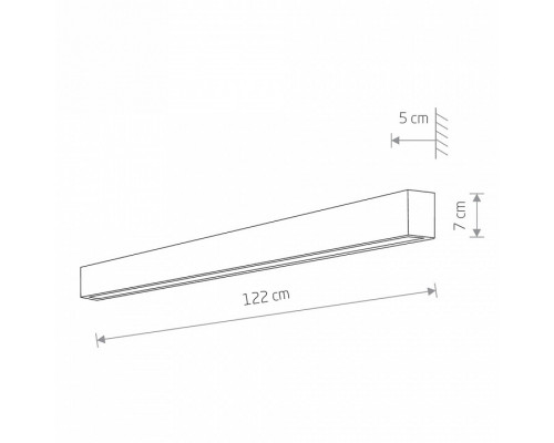 Накладной светильник Nowodvorski Straight Wall LED L 7566