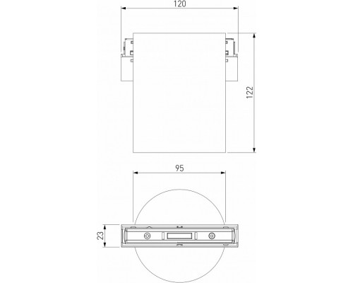 Накладной светильник Elektrostandard Slim Magnetic a063495