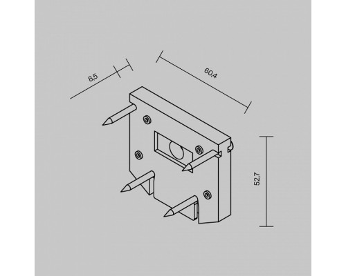 Заглушка для трека Maytoni Accessories for tracks Exility TRA034D-EC-422B