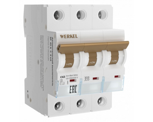 Автоматический выключатель 3P Werkel Автоматические выключатели W903P636