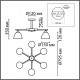 Люстра на штанге Lumion Colange 8096/6C