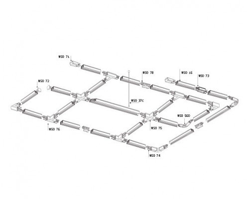 Переходник для трека Italline WSO WSO 77C white