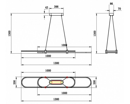 Подвесной светильник Stilfort Tooring 4006/02/02PL