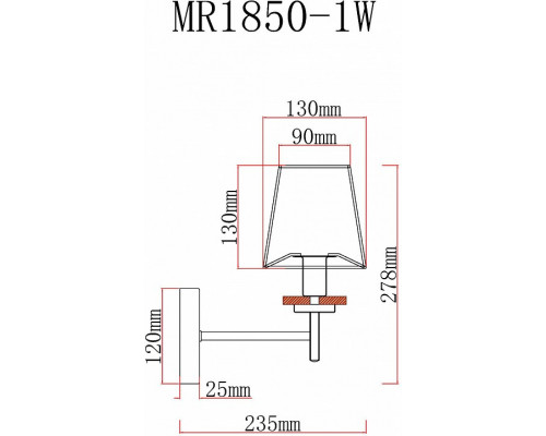 Бра MyFar Daniel MR1850-1W