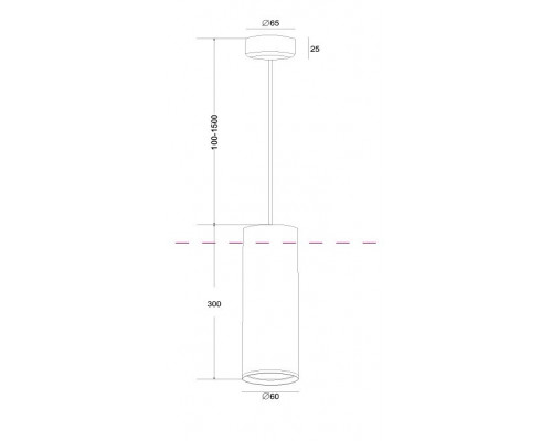 Подвесной светильник Maytoni Focus Design P038PL-01B