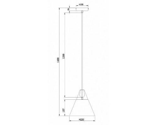 Подвесной светильник Maytoni Bicones P359-PL-220-C