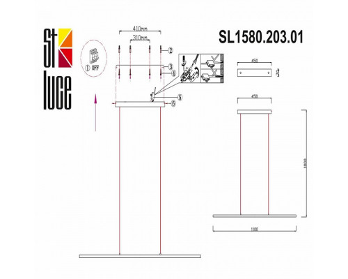 Подвесной светильник ST-Luce Ralio SL1580.203.01