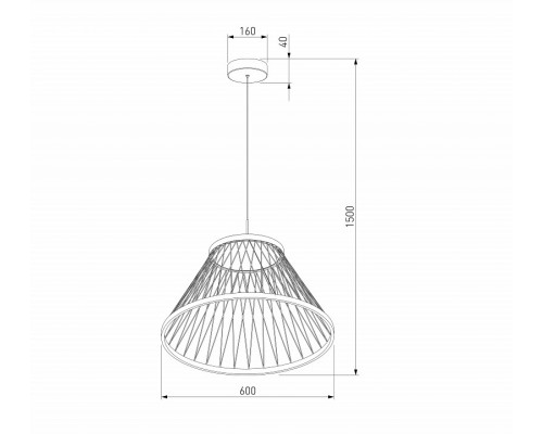 Подвесной светильник Eurosvet Cesta 40017/1 LED коричневый