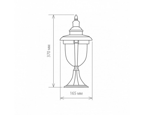 Наземный низкий светильник Elektrostandard Atlas a028007