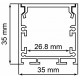 Короб накладной Feron CAB256 10369