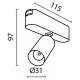 Светильник на штанге Maytoni Focus LED TR103-1-5W4K-M-B