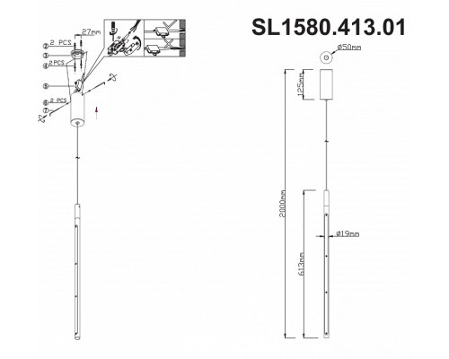 Подвесной светильник ST-Luce Ralio SL1580.413.01