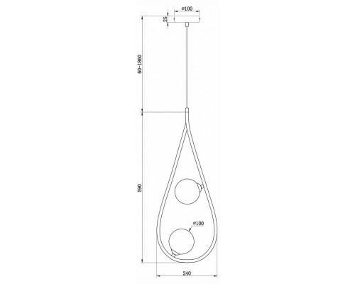 Подвесной светильник Freya Perlina FR4005PL-02B