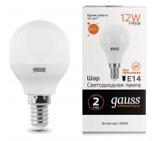 Лампа светодиодная Gauss LED Elementary E14 12Вт 3000K 53112