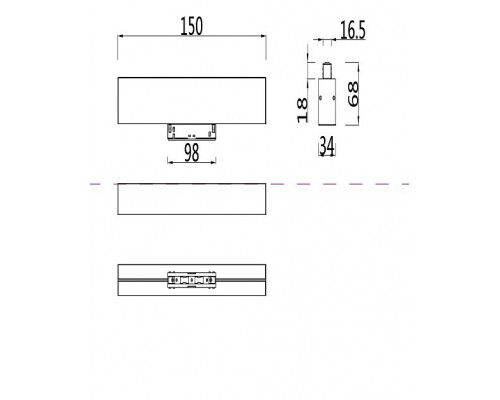 Накладной светильник Maytoni BASIS TR012-2-7W4K-B