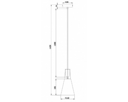 Подвесной светильник Maytoni Bicones P359-PL-140-C