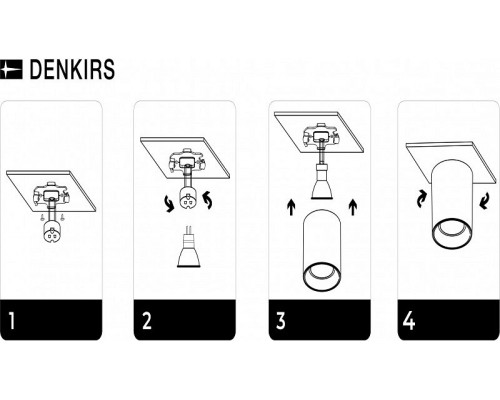 Накладной светильник Denkirs Soro DK3040-BK