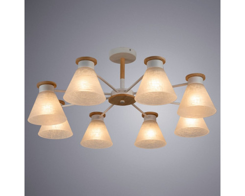 Люстра на штанге Arte Lamp Tyler A1031PL-8WH