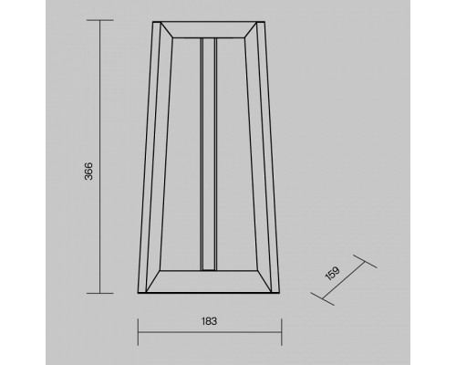 Наземный низкий светильник Maytoni Luft O466FL-L12B3K