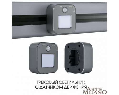 Накладной светильник Arte Milano Am-track-sockets 380022TLS/LWS Grey