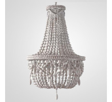 Подвесная люстра Imperiumloft Rh Anselme White Wood Large Chandelier 40.1934-0