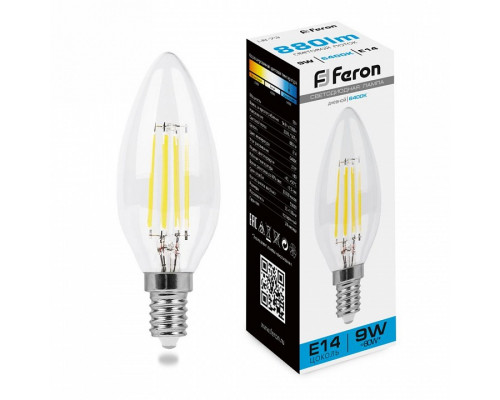 Лампа светодиодная Feron LB-73 E14 9Вт 6400K 38229
