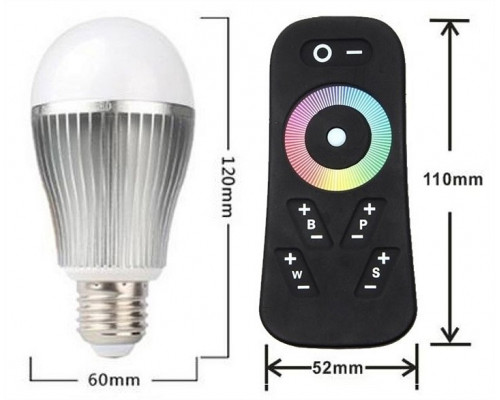 Лампа светодиодная Deko-Light RF RGBW E27 8Вт 3000K 180136