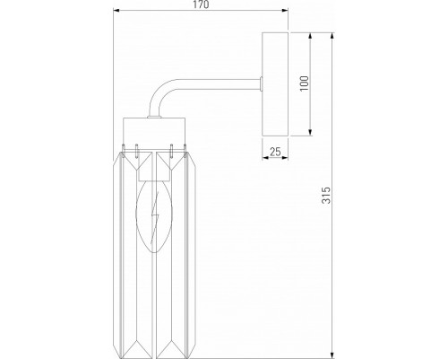 Бра Eurosvet Gilian 60163/1 никель