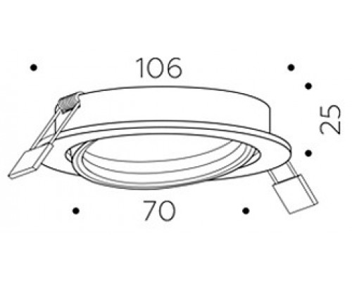 Встраиваемый светильник Ambrella Light C C7652