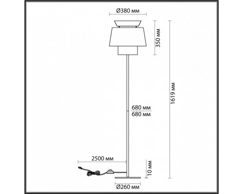 Торшер Odeon Light Kressa 4992/1FA