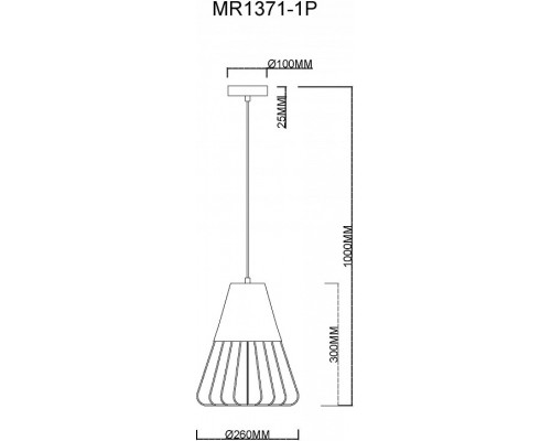 Подвесной светильник MyFar Hill MR1371-1P