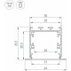 Профиль встраиваемый Arlight SL-LINIA 041877