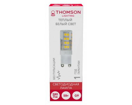 Лампа светодиодная Thomson G9 G9 5Вт 3000K TH-B4240