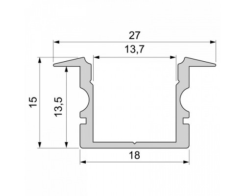 Профиль встраиваемый Deko-Light ET-02-12 975141