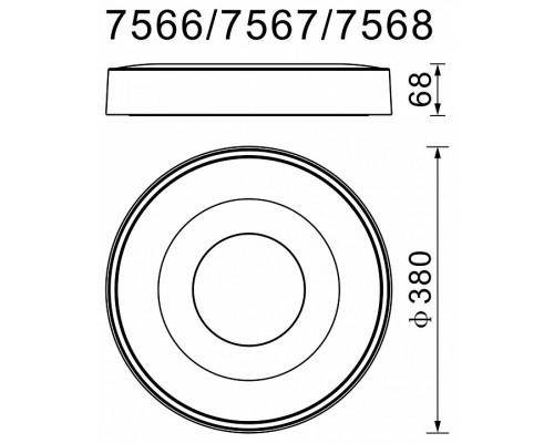 Накладной светильник Mantra Coin 7568