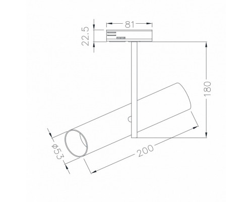 Светильник на штанге Maytoni Elti TR005-1-GU10-B