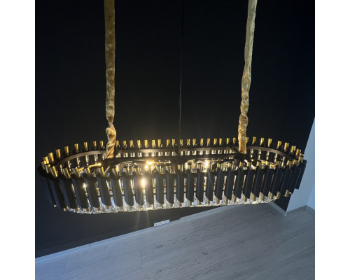 Подвесной светильник Imperiumloft Empire Black Rectangular Chandelier Crystal 40.2893