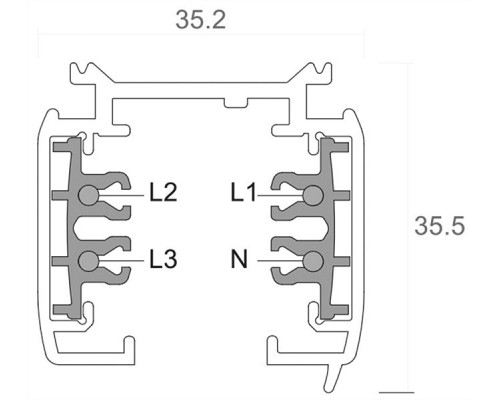 Трек накладной Deko-Light D Line 710006