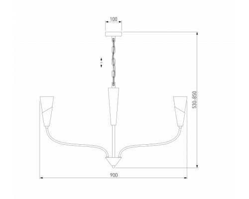 Подвесная люстра Eurosvet Rhyton 60167/8 никель