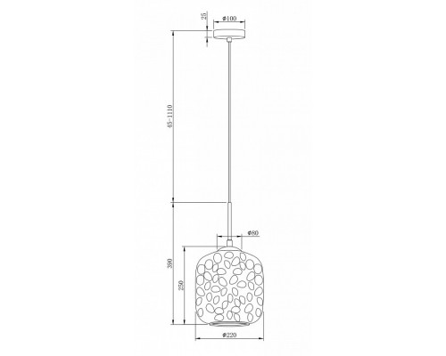 Подвесной светильник Maytoni Dolce MOD001PL-01CFL