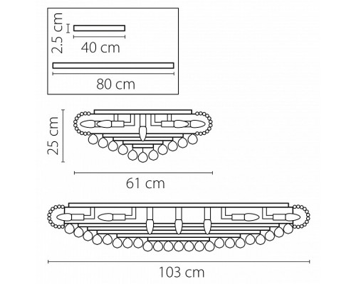 Накладной светильник Osgona Monile 704214