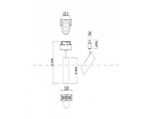 Светильник на штанге Maytoni Focus LED TR019-2-15W4K-W