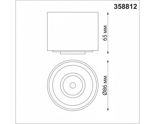 Накладной светильник Novotech Gesso 358812