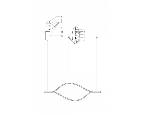 Подвесной светильник Imperiumloft Tape Light TRUDY01