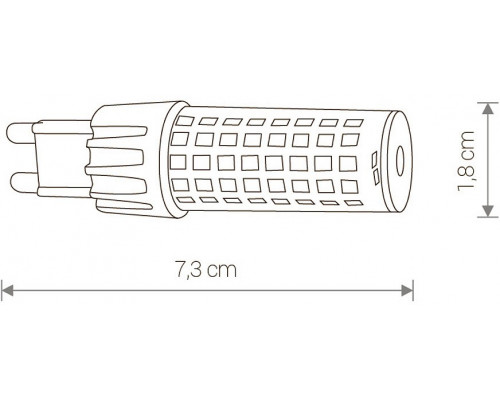 Лампа светодиодная Nowodvorski Bulb G9 7Вт 4000K 10933