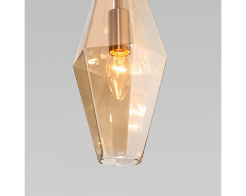 Подвесной светильник Eurosvet Prism 50236/1 янтарный