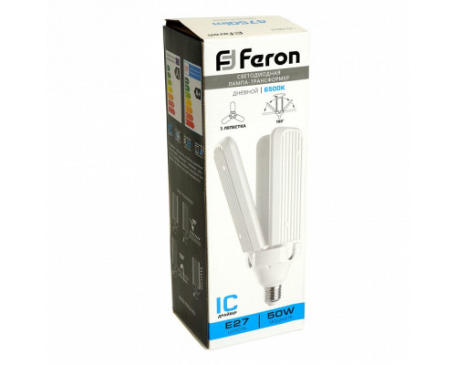 Лампа светодиодная Feron LB-653 E27 50Вт 4000K 48771