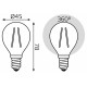 Набор ламп светодиодных Gauss Filament E14 7Вт 2700K 105901107T