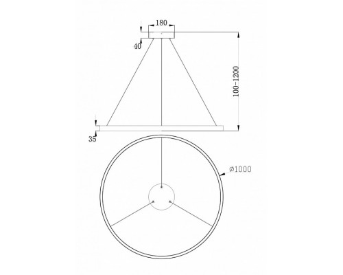 Подвесной светильник Maytoni Rim MOD058PL-L54W4K