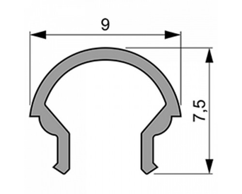 Профиль накладной Deko-Light R-01-05 984554